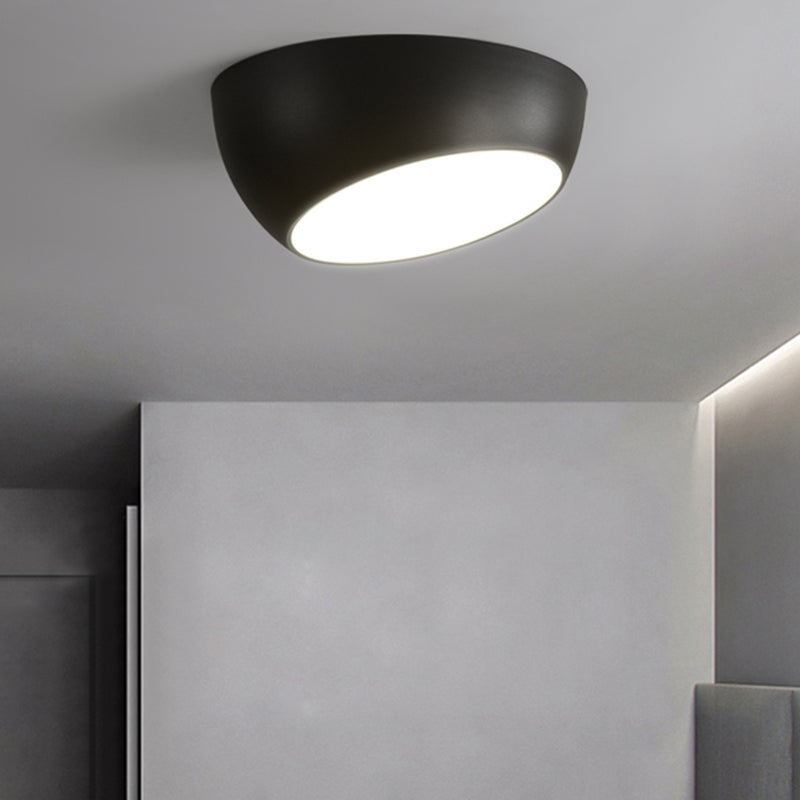 Plafonnier en forme de géométrie de style moderne, plafonnier à 1 lumière en métal
