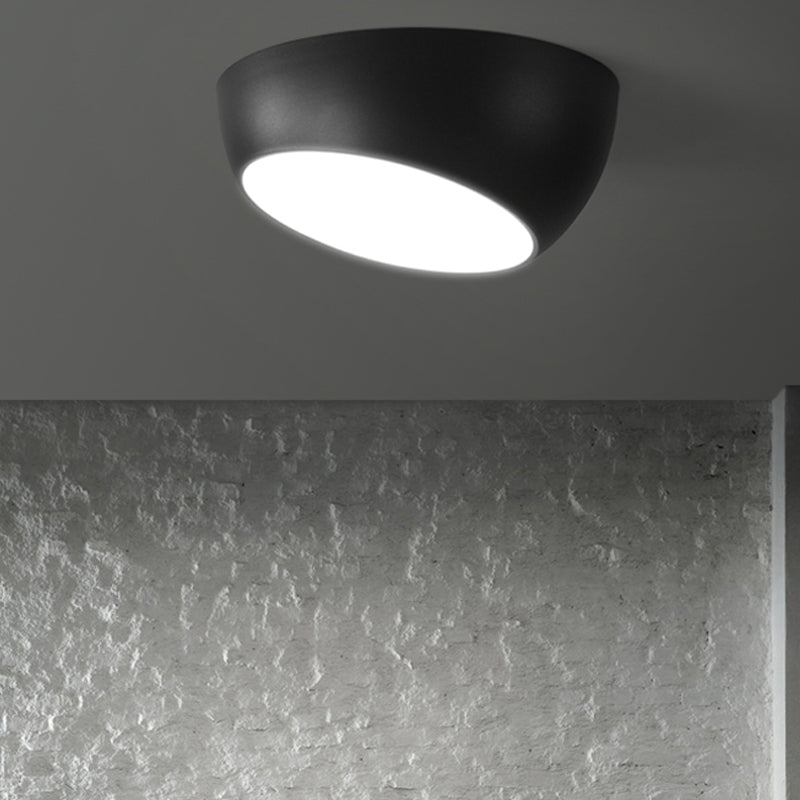 Plafonnier en forme de géométrie de style moderne, plafonnier à 1 lumière en métal