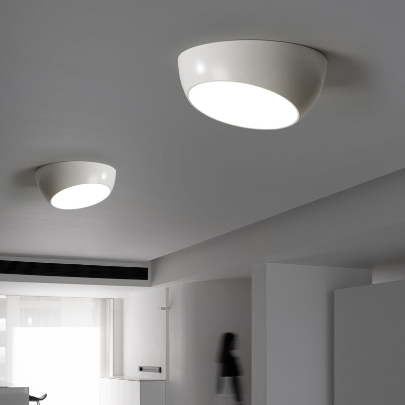 Plafonnier en forme de géométrie de style moderne, plafonnier à 1 lumière en métal