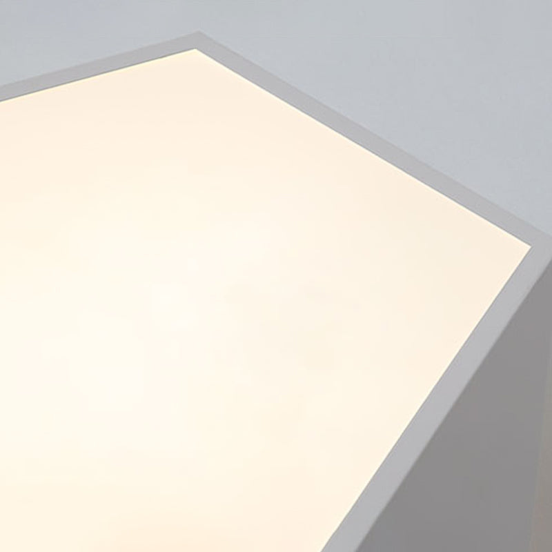 Plafonnier en forme de géométrie de style moderne, éclairage de plafond en métal à 1 lumière pour chambre à coucher