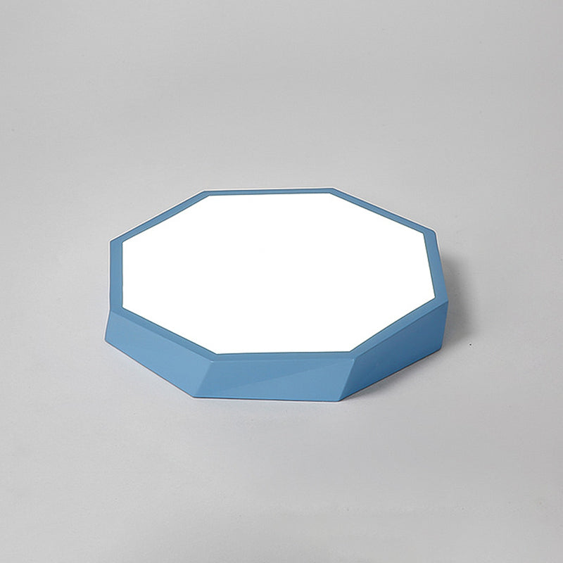 Plafonnier en forme de géométrie de style moderne, éclairage de plafond en métal à 1 lumière pour le salon