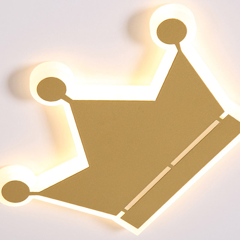 Luminaire encastré circulaire contemporain en métal, plafonnier à 1 lumière, doré