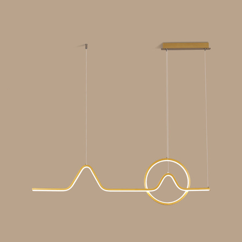 Estilo contemporáneo Luces colgantes de forma lineal Metal de 2 accesorios de iluminación colgante