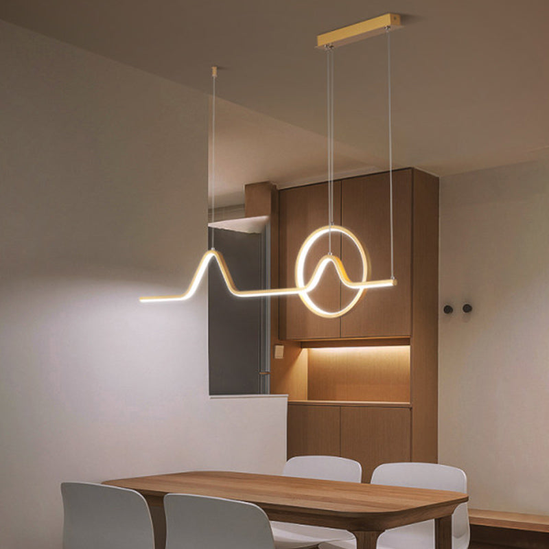 Estilo contemporáneo Luces colgantes de forma lineal Metal de 2 accesorios de iluminación colgante
