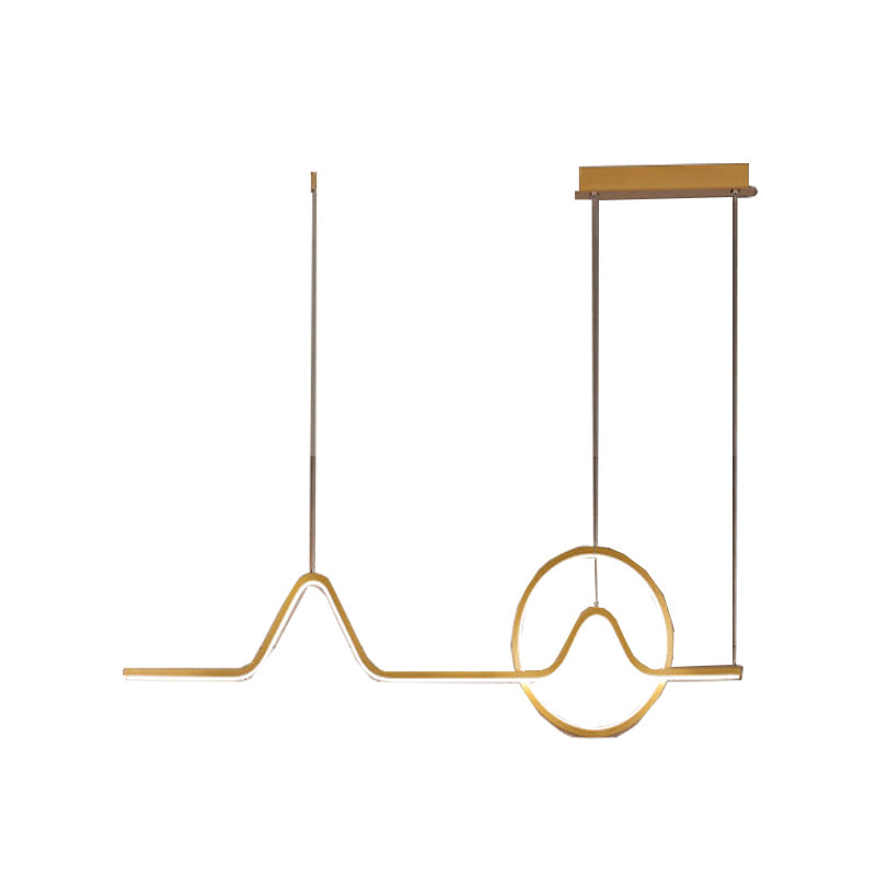 Estilo contemporáneo Luces colgantes de forma lineal Metal de 2 accesorios de iluminación colgante