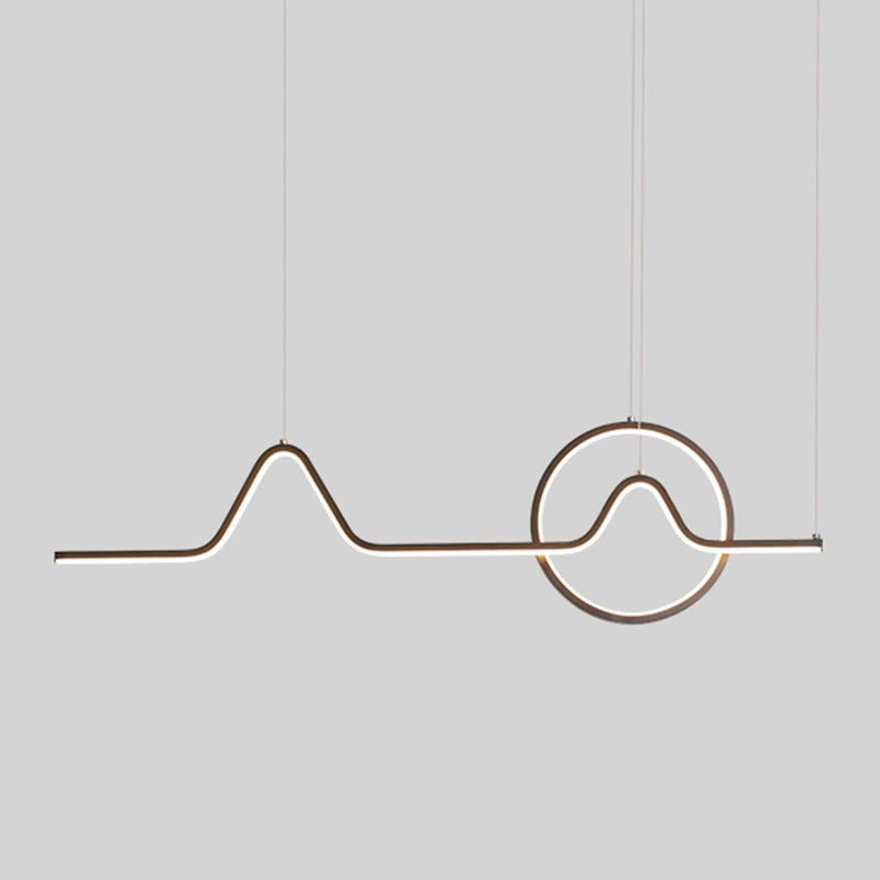 Estilo contemporáneo Luces colgantes de forma lineal Metal de 2 accesorios de iluminación colgante