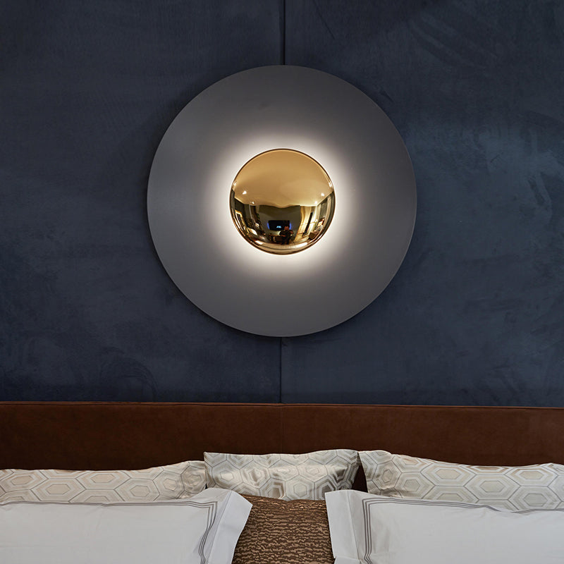 Lampes murales circulaires de style moderne métal 1 les idées d'éclairage mural clair