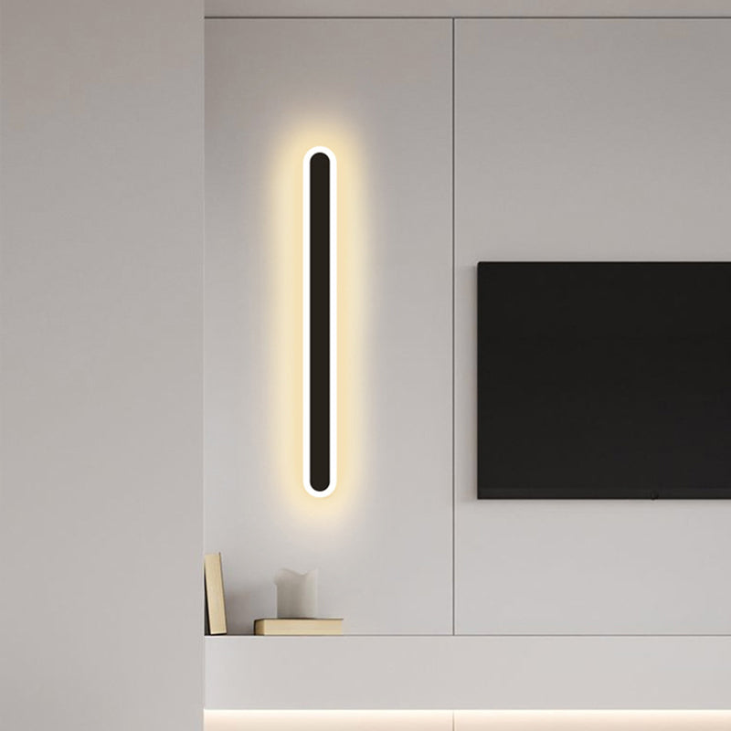 Metall lineare Wandleuchten moderner Stil 1 Leichte Wandmontagelampe