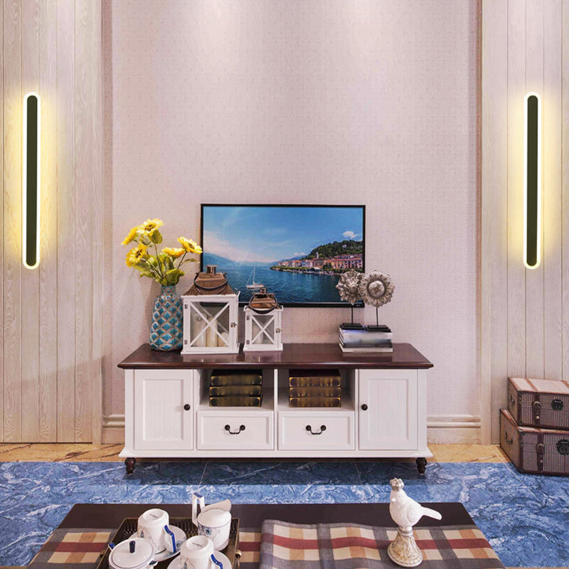 Metall lineare Wandleuchten moderner Stil 1 Leichte Wandmontagelampe