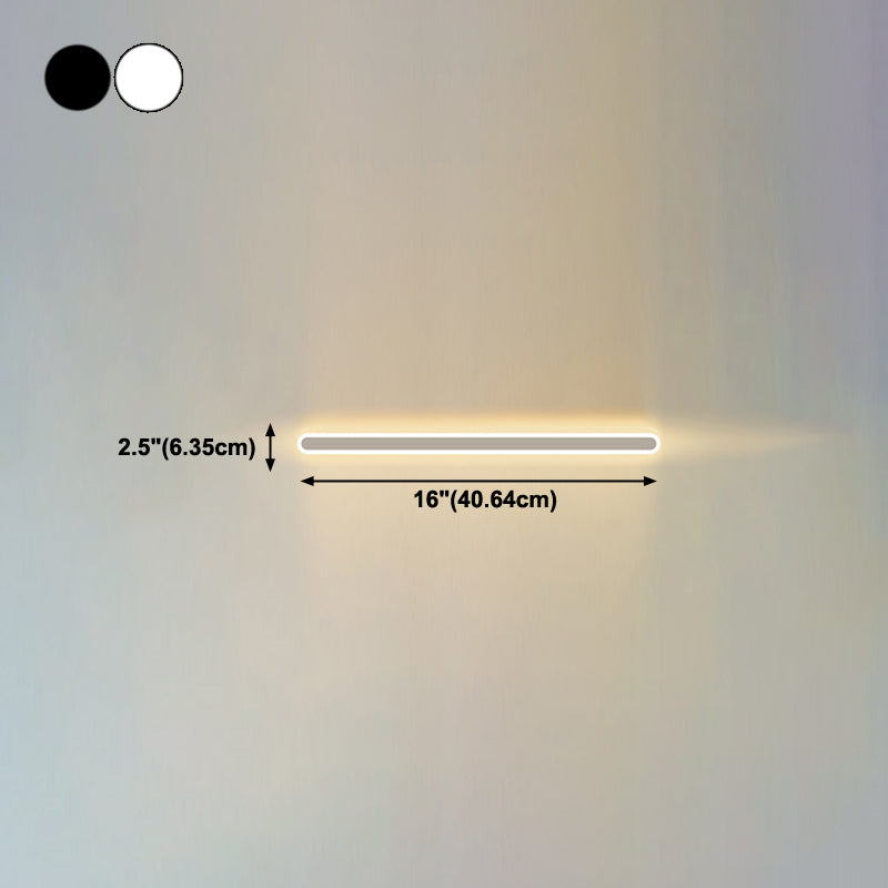 Metall lineare Wandleuchten moderner Stil 1 Leichte Wandmontagelampe