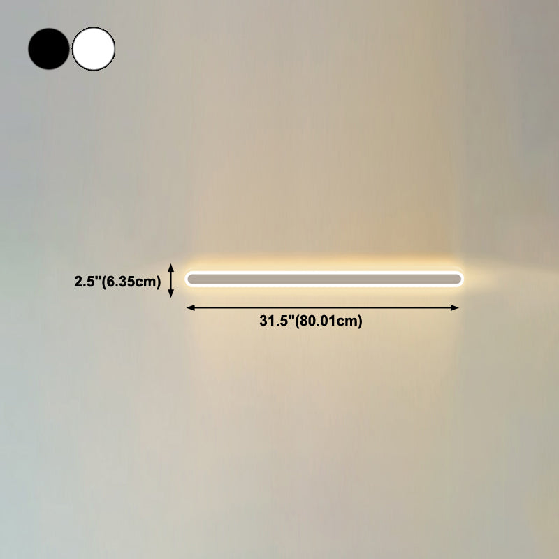 Metall lineare Wandleuchten moderner Stil 1 Leichte Wandmontagelampe