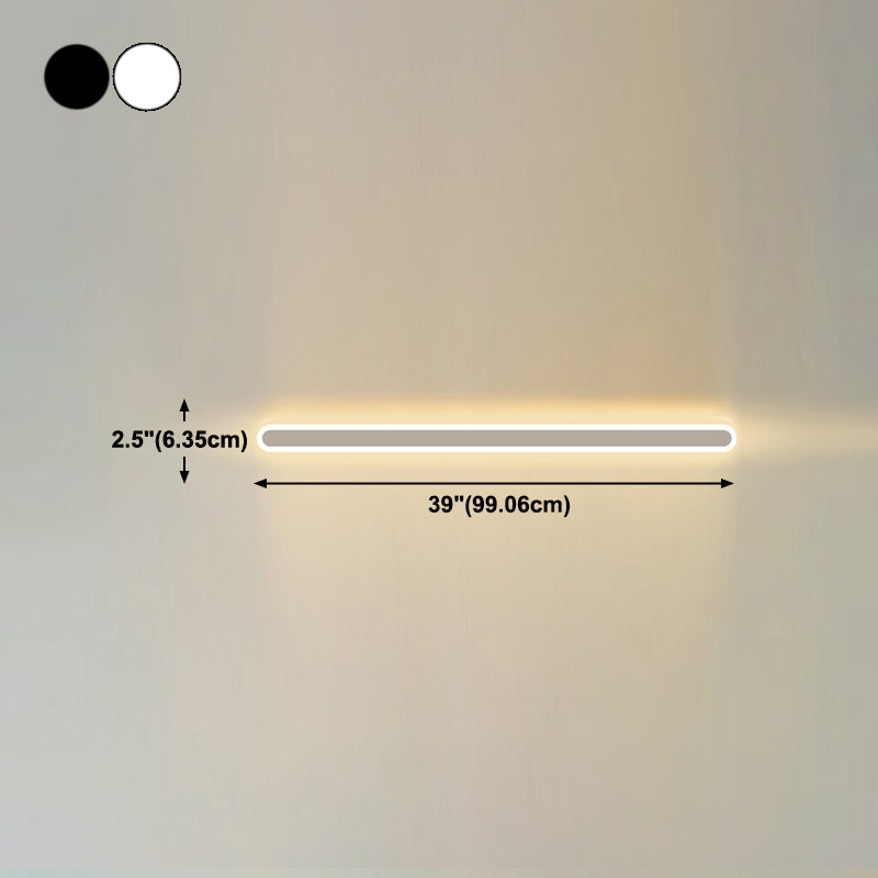 Metall lineare Wandleuchten moderner Stil 1 Leichte Wandmontagelampe