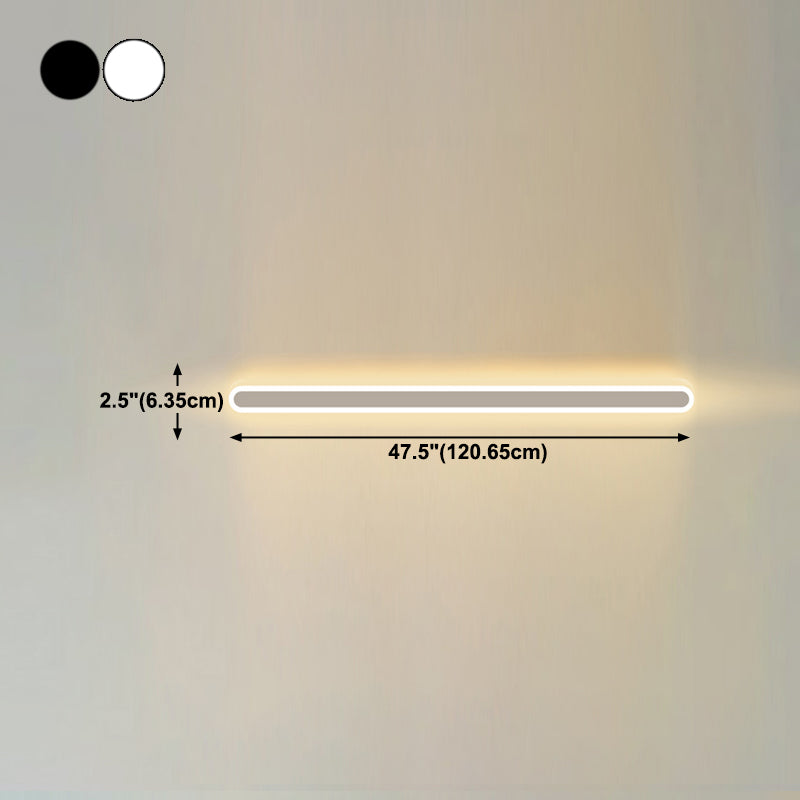 Metall lineare Wandleuchten moderner Stil 1 Leichte Wandmontagelampe