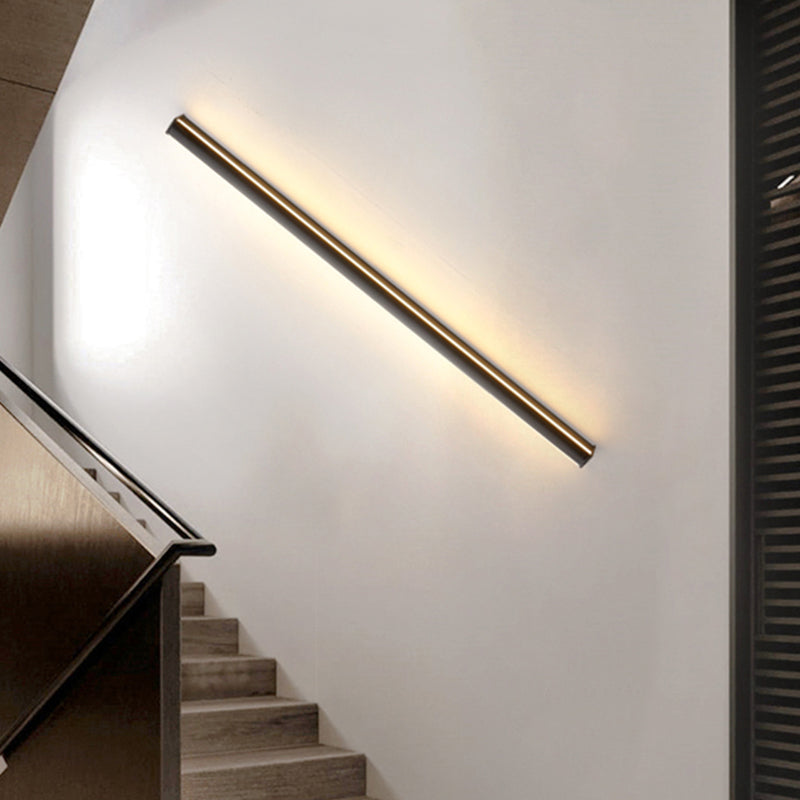 Forme linéaire Murale Murce MODERNE STYLE MODERNE 1- Éclairage mural léger en noir