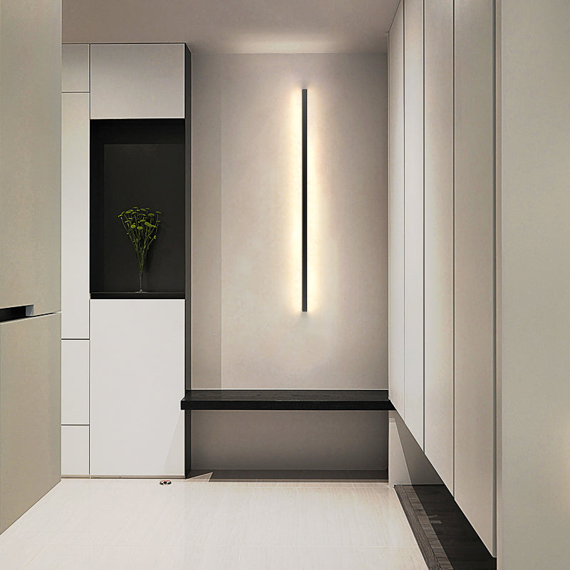 Forme linéaire Murale Murce MODERNE STYLE MODERNE 1- Éclairage mural léger en noir