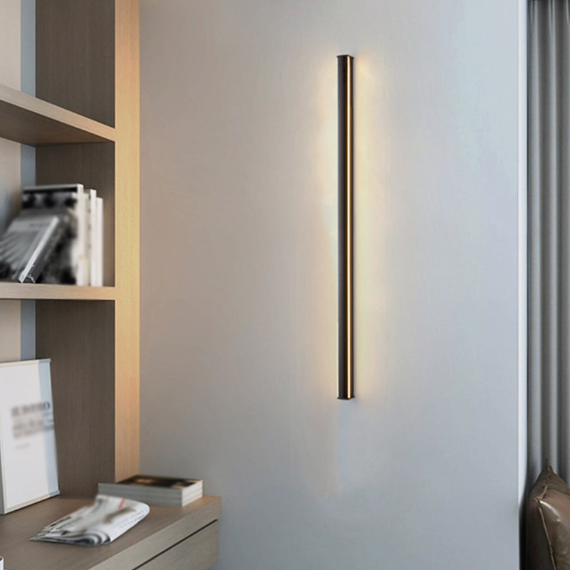 Forme linéaire Murale Murce MODERNE STYLE MODERNE 1- Éclairage mural léger en noir
