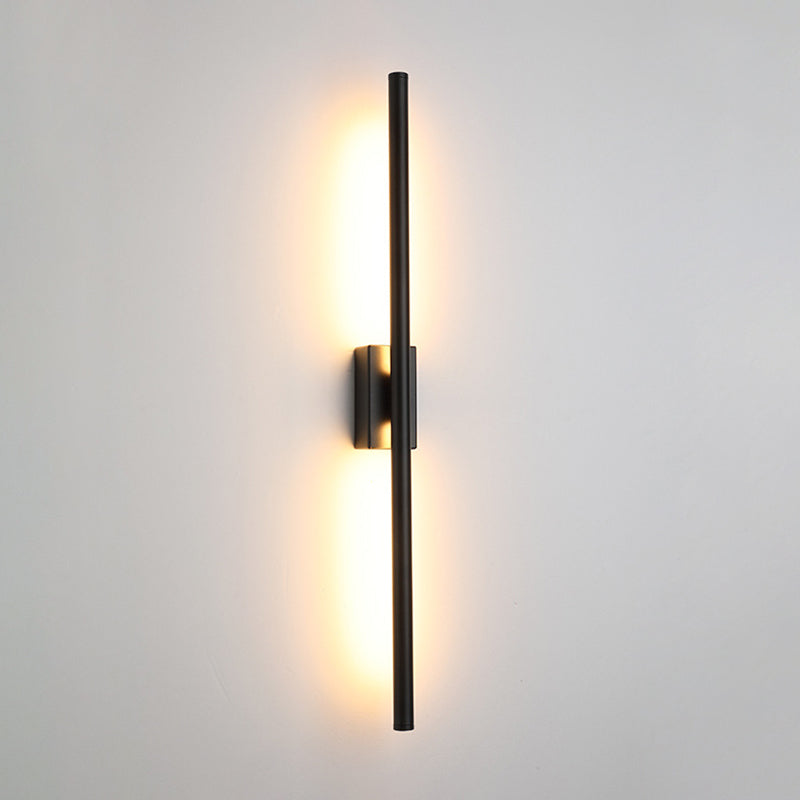 1 Light Linear Wall Mounted Lamps Modern Style Metal Wall Sconce Lights