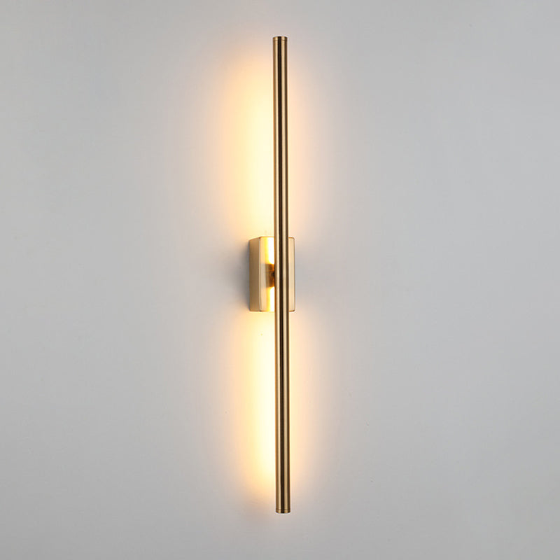 1 Light Linear Wall Mounted Lamps Modern Style Metal Wall Sconce Lights