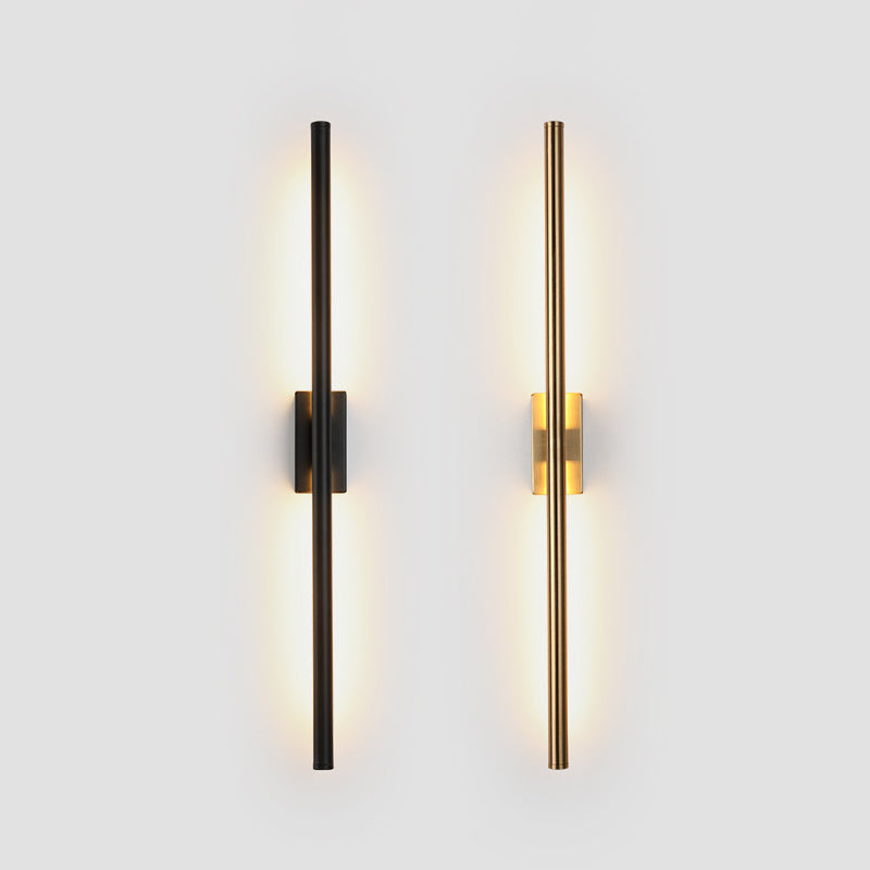 1 Light Linear Wall Mounted Lamps Modern Style Metal Wall Sconce Lights