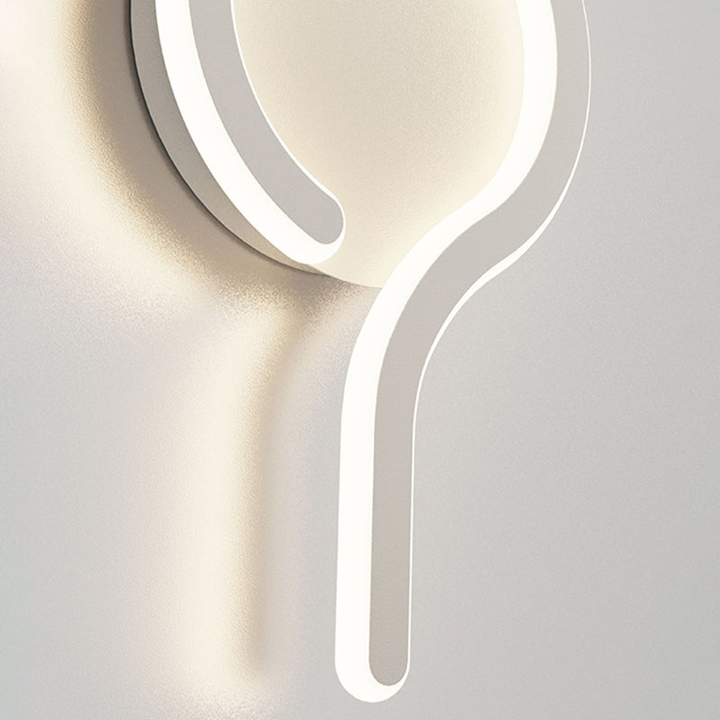 Linear Shape Metal Wall Sconce Modern Single Light Wall Mount Lighting