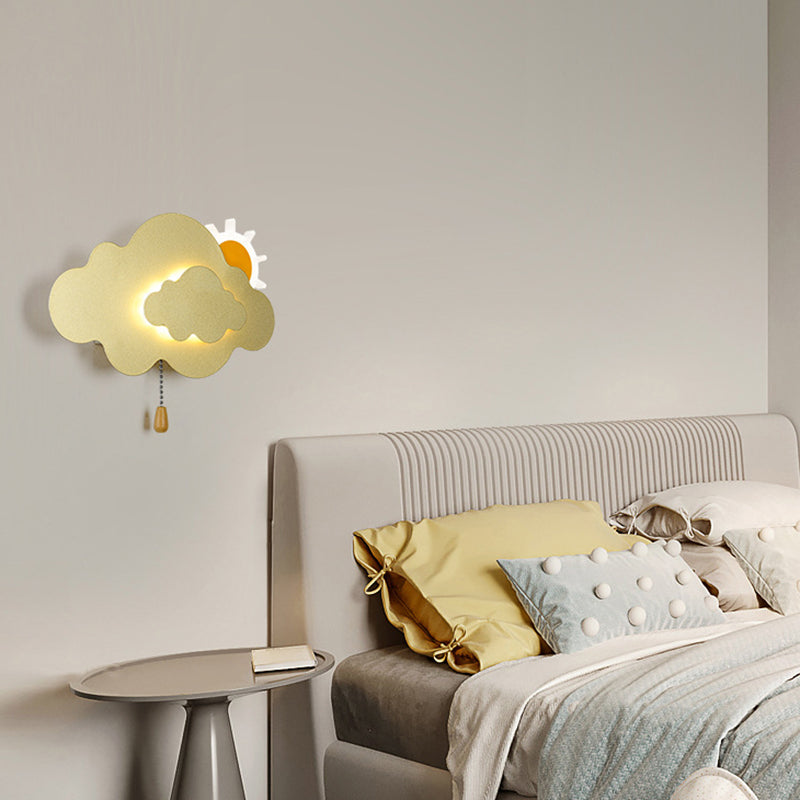 Metal Cloud Wall Lighting Modern Style 1 Light Wall Lighting Fixtures