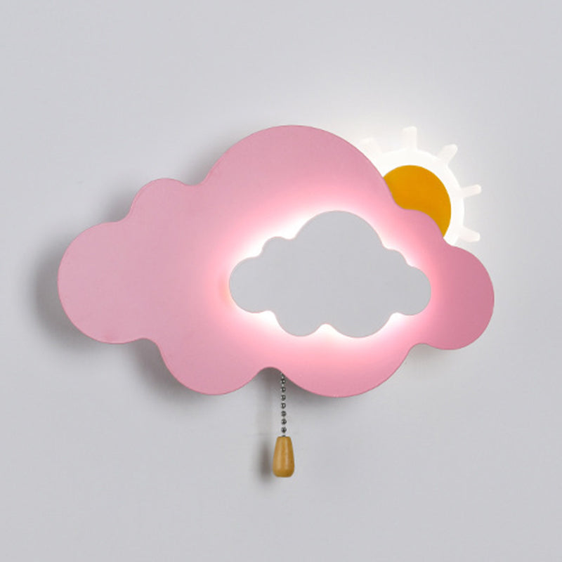 Metal Cloud Wall Lighting Modern Style 1 Light Wall Lighting Fixtures