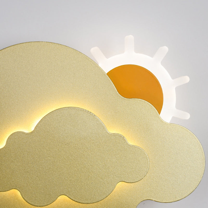 Metal Cloud Wall Lighting Modern Style 1 Light Wall Lighting Fixtures