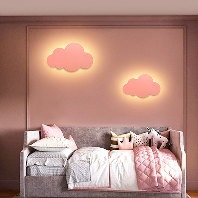 Metal Cloud Sconce Lights Modern Style 1 Light Wall Lighting Fixtures