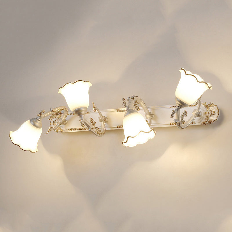 Modern Style Geometric Wall Mounted Lamps Metal Multi Lights Vanity Wall Sconce