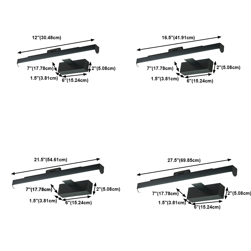 Lampes murales linéaires de style moderne en métal 1 Éclairage mural clair idées d'éclairage