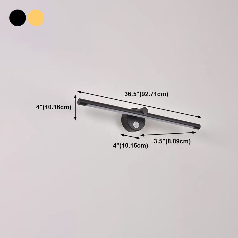 Modern Style Tube Wall Mounted Lamps Metal 1 Light Wall Lighting Ideas
