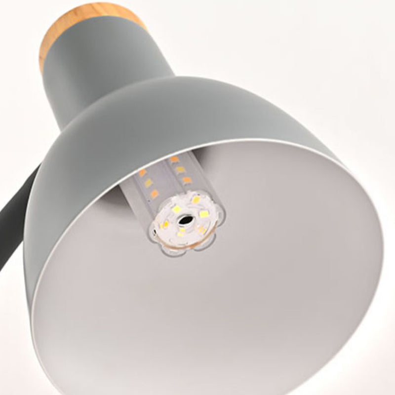 Modern Bell Shape Night Table Lamp Metal 1 Light Table Light (Pen Holder Not Included)