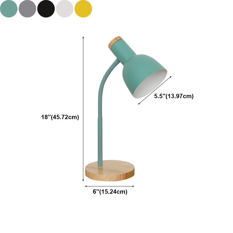 Lampe de table de nuits de forme de cloche de style moderne Metal 1-Light Table Light