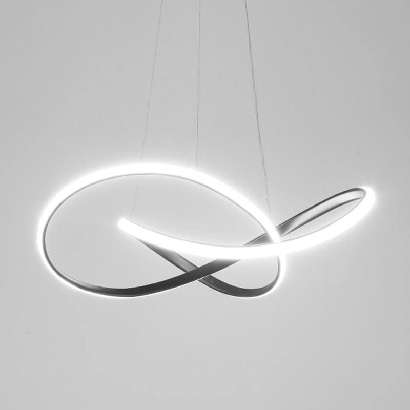 Contemporary Strip Shape Pendant Chandelier Metal 1-Light Pendant Lighting