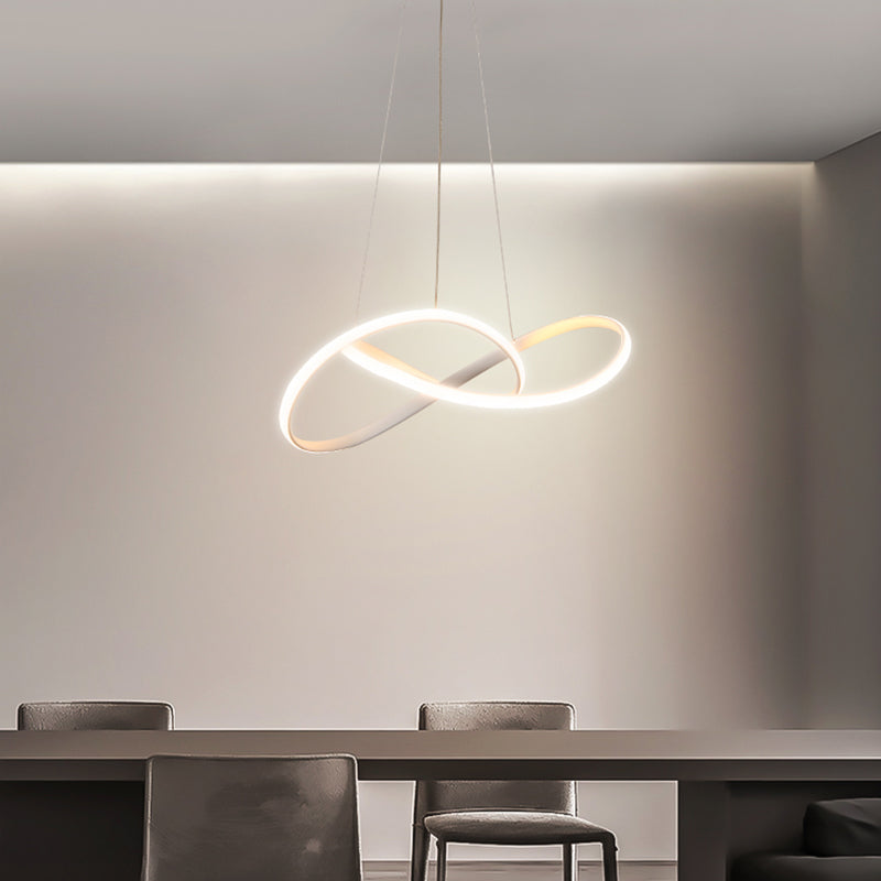 Contemporary Strip Shape Pendant Chandelier Metal 1-Light Pendant Lighting