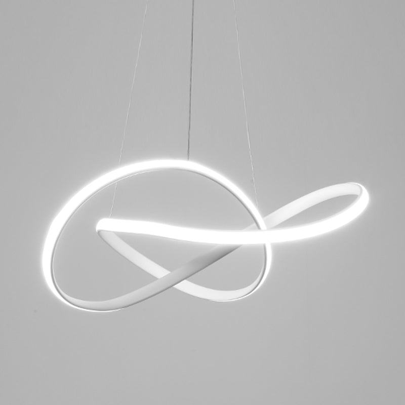 Contemporary Strip Shape Pendant Chandelier Metal 1-Light Pendant Lighting