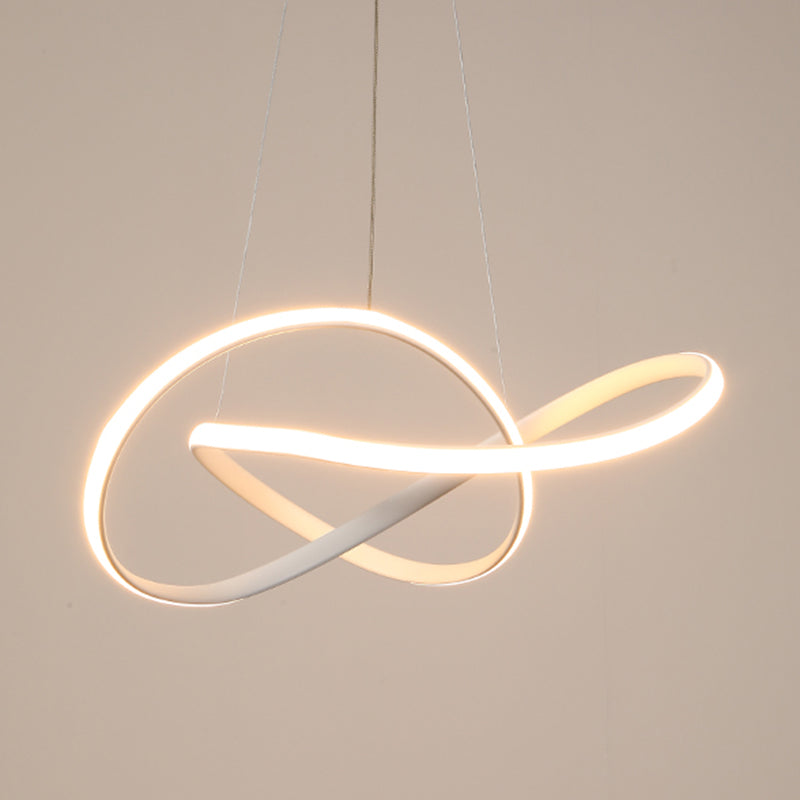 Contemporary Strip Shape Pendant Chandelier Metal 1-Light Pendant Lighting