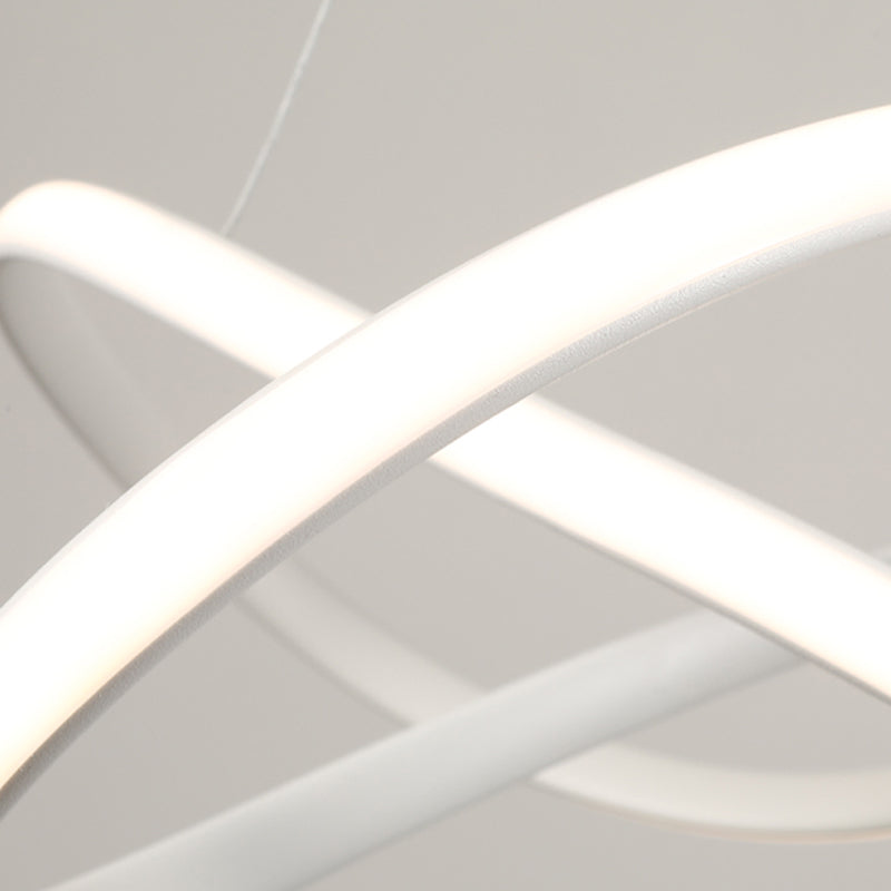 Contemporary Strip Shape Pendant Chandelier Metal 1-Light Pendant Lighting