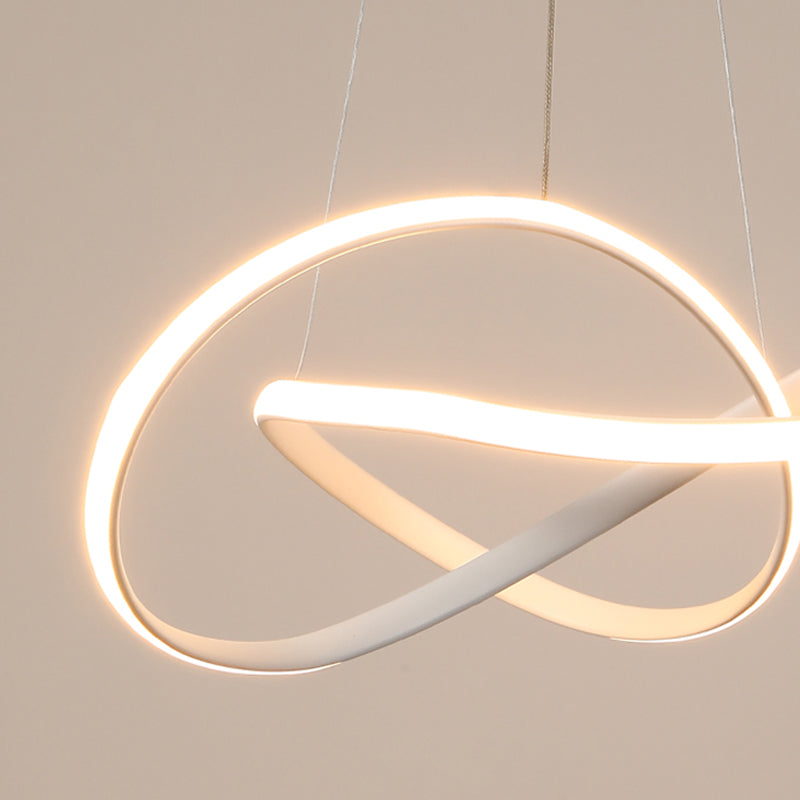 Contemporary Strip Shape Pendant Chandelier Metal 1-Light Pendant Lighting