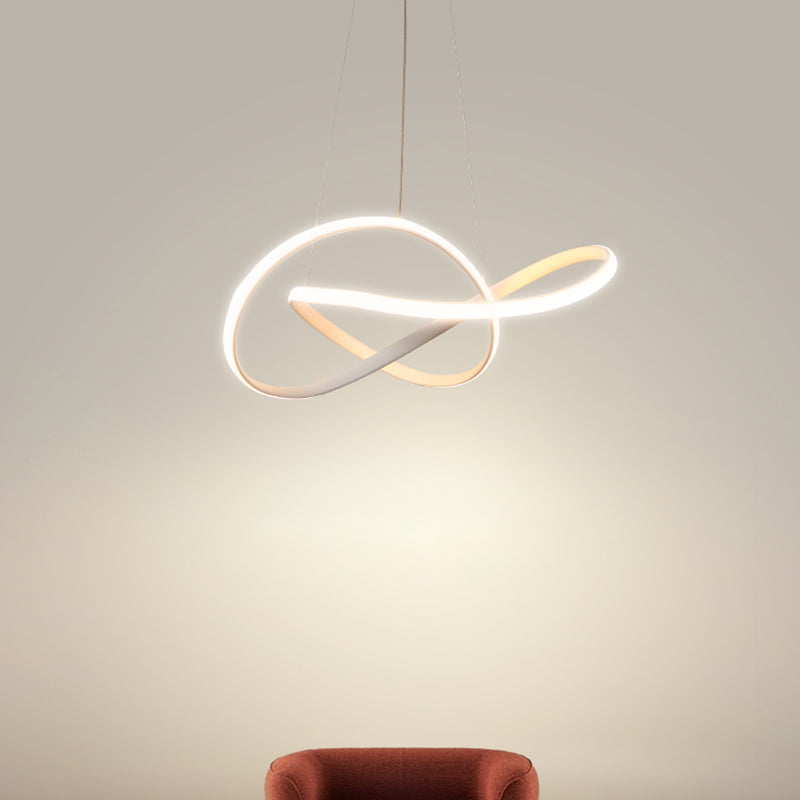 Contemporary Strip Shape Pendant Chandelier Metal 1-Light Pendant Lighting