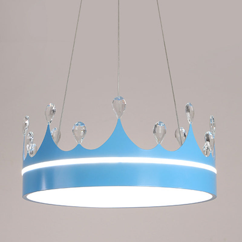 Crown Shape Hanging Lamp Modern Style LED Pendant Lamp for Bedroom