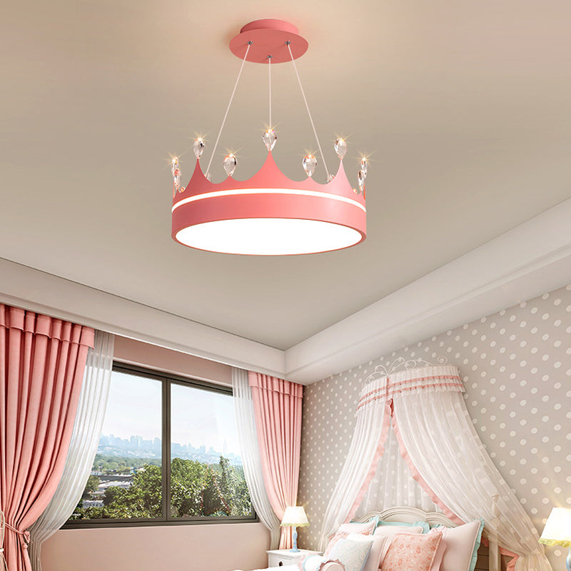 Crown Shape Hanging Lamp Modern Style LED Pendant Lamp for Bedroom