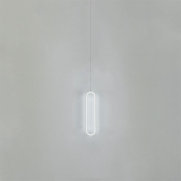 1 Light Linear Hanging Pendant Modern Style Metal Hanging Lighting for Dining Room