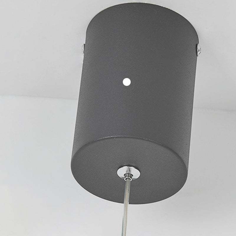 1 Light Linear Hanging Pendant Modern Style Metal Hanging Lighting for Dining Room