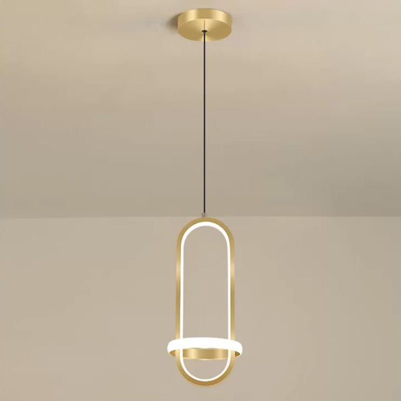 1 Géométrie légère suspendue pendante de style moderne Éclairage suspendu pour le salon