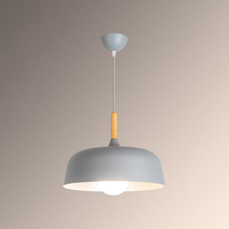 Cercle 1-Light Plafond Pendant Light Light Aluminium Lampe suspendue pour salle à manger