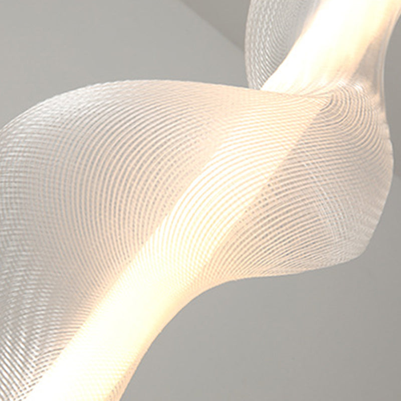 Acrylique linéaire éclairage suspendu moderne style 1 tête suspendue à la tête pour chambre à coucher