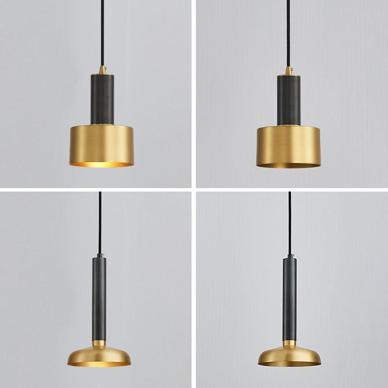 1 léger pendentif suspension de style postmoderne éclairage suspendu en métal pour le salon