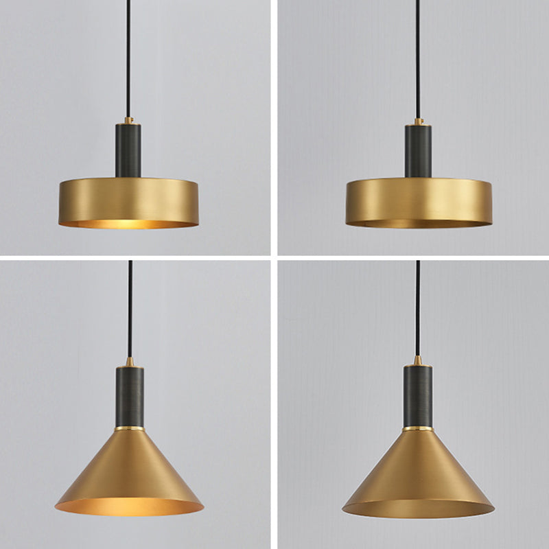 1 léger pendentif suspension de style postmoderne éclairage suspendu en métal pour le salon