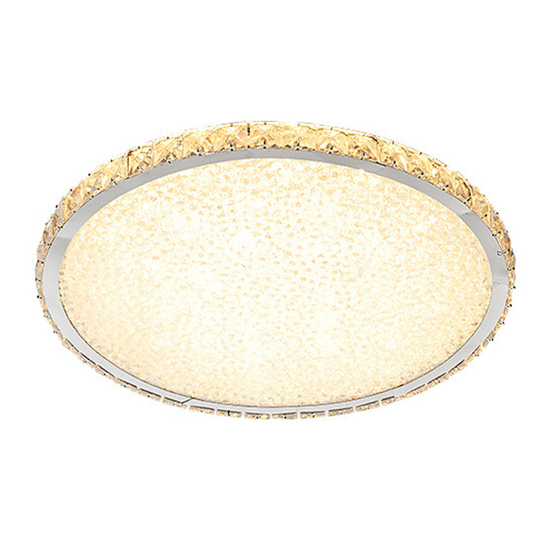 Lámpara de techo empotrada LED, iluminación nórdica empotrada con pantalla de cristal para dormitorio